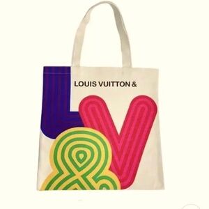 Louis Vuitton BN Novelty Eco Canvas Tote Multi Color Pattern 2021 Exhibit